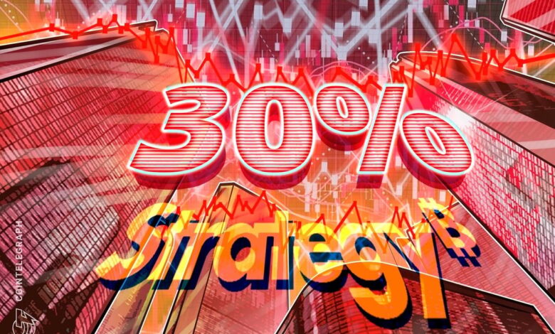 Strategy shares down 30% since Saylor’s Forbes cover