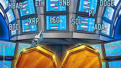 BTC, ETH, XRP, BNB, SOL, ADA, DOGE, PI, LEO, HBAR