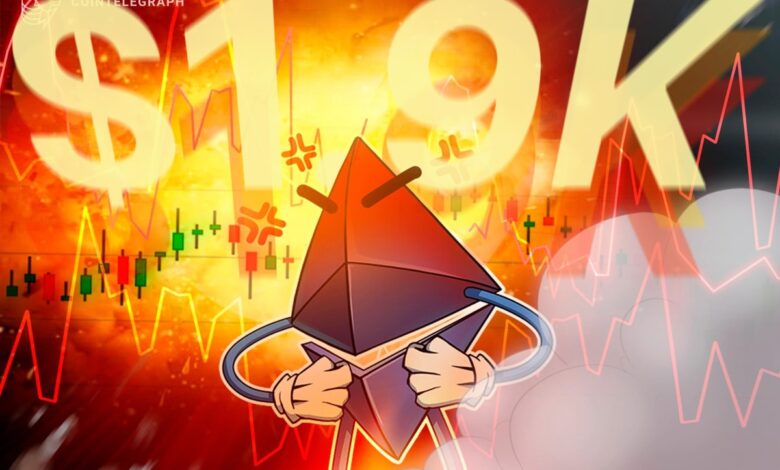 Ether may fall below .9k “robust” demand zone, analysts eye capitulation Ether may fall below .9k “robust” demand zone, analysts eye capitulation