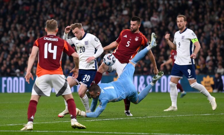 England v Latvia LIVE: Score and latest updates from World Cup qualifier