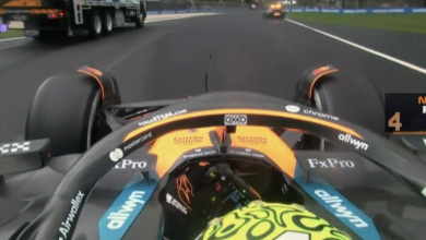 Sky F1 commentators slam race control after Norris forced to drive past truck