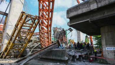 Elevated road under construction in Bangkok collapses, killing at least 5 people