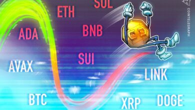BTC, ETH, XRP, BNB, SOL, DOGE, ADA, SUI, LINK, AVAX