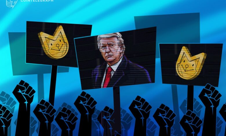 Interest groups, lawmakers to protest Trump’s memecoin dinner Interest groups, lawmakers to protest Trump’s memecoin dinner
