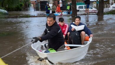 AP PHOTOS: Heavy rainfall floods Argentine highways, forces evacuations