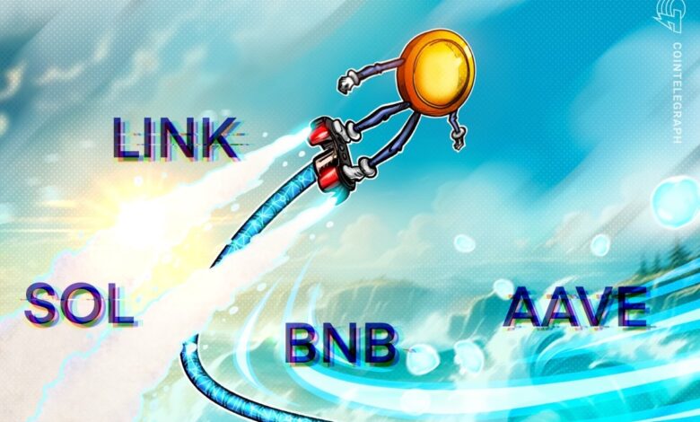 Bitcoin Test Support As BNB, SOL, LINK, AAVE Prep For Higher Bitcoin Test Support As BNB, SOL, LINK, AAVE Prep For Higher