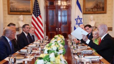 Netanyahu nominates Trump for Nobel prize after meetings with White House aides