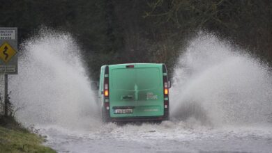 New weather warnings issued for millions as heavy rain batters the UK