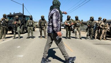 Protesters and federal agents clash during raid at Southern California farm