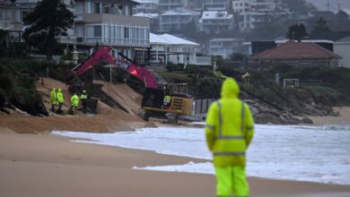 Sydney bomb cyclone live: Travel chaos continues after strong winds leave thousands without power