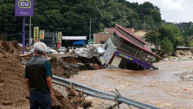Death toll from South Korea rains rises to 16