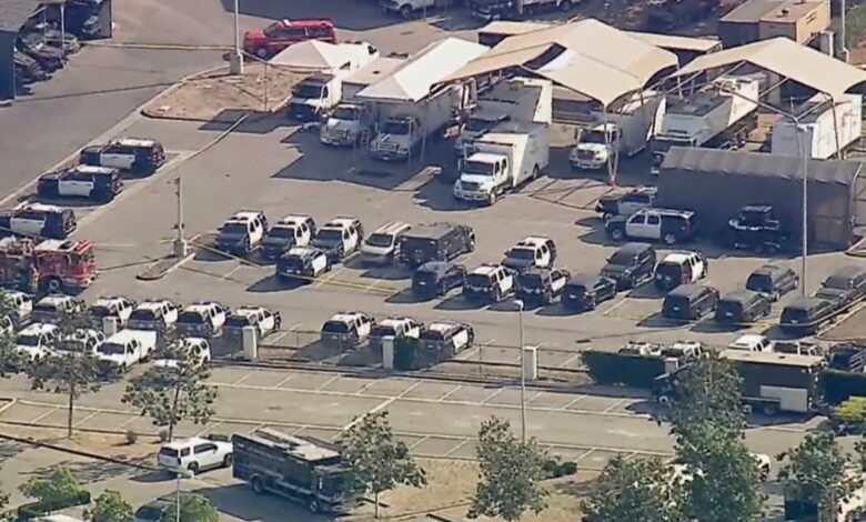 A grenade is missing from the scene of an explosion that killed 3 LA deputies