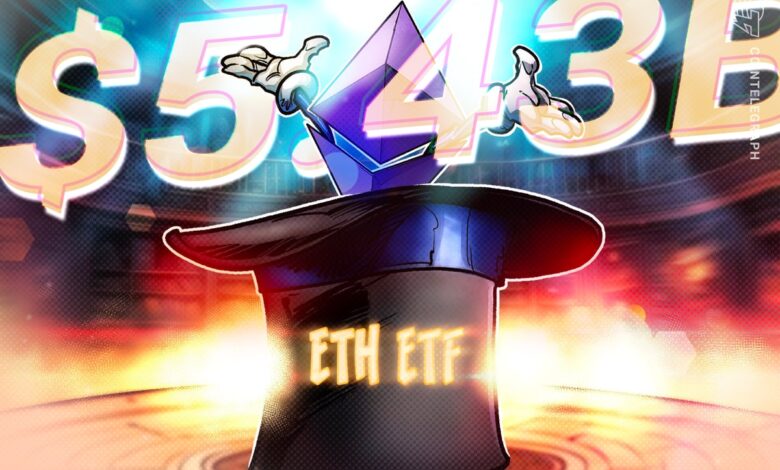 Spot Ether ETFs Record .43B Inflows in July 2025 Spot Ether ETFs Record .43B Inflows in July 2025