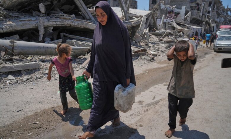 A day in the life, in photos, of one family’s search for food in Gaza